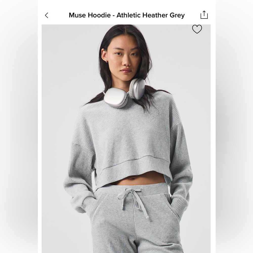 ALO Yoga Muse Set - Athletic Heather Grey - M